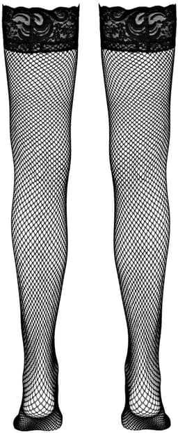 Cottelli Collection – Non Slip Net Kousen met Verleidend Ontwerp voor de Ondeugende Vrouw – Maat S – Zwart — thumbnail 2