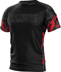 Extreme Hobby Black Panther - Technisch T-shirt - Czarno-Czerwona - MMA - Kickboxing — thumbnail 1