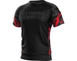 Extreme Hobby Black Panther - Technisch T-shirt - Czarno-Czerwona - MMA - Kickboxing