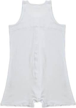 Sexy Heren Bodysuit Eendelig Ondergoed Turnpakje met Knoopsluiting — thumbnail 5