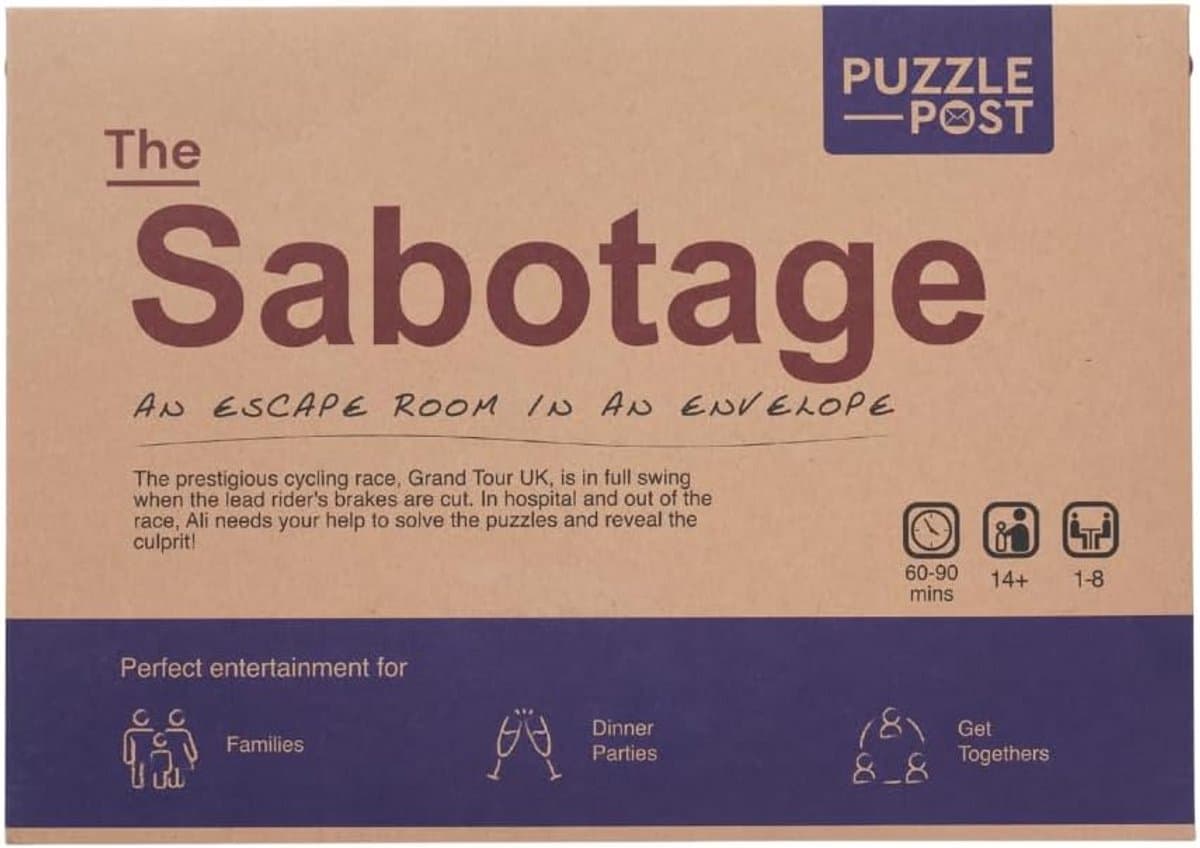 Escape Room Envelop - Puzzel Mysterie - Spelletjesavond Thuis - Interactieve Online Afsluiting - 32x23x1 cm — afbeelding 1