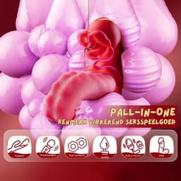 Sex Toys voor Vrouwen Likkende Tong Vibrator - Vibrators voor Vrouwen - Tong Vibrator - Clitoris Zuiger – Diep Waterdicht – Bef Vibrator met 10 Sterke Standen - Siliconen - Discreet Verzonden - Roze — thumbnail 6