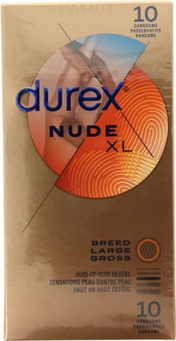 Durex - Condooms Nude XL 10 st - Huid op Huid gevoel - Ultra Dun — thumbnail 6