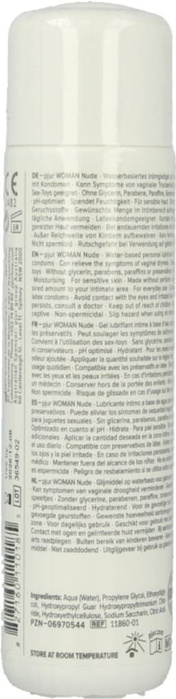 Pjur Woman Nude - Waterbasis Glijmiddel - 100 ml — thumbnail 4