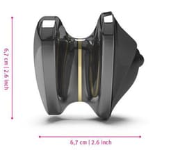 Mystim - Electrosex - Heart's Desire - E-stim Clitoris Opleg Vibrator - Zwart — thumbnail 3