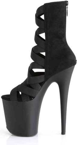 Pleaser - FLAMINGO-800-24 Plateau Laarzen, Paaldans schoenen - Paaldans schoenen - 37 Shoes - Zwart — thumbnail 3