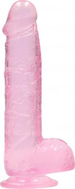 6" / 15 cm Realistic Dildo With Balls - Pink — thumbnail 8