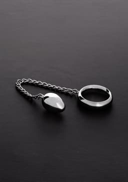 Donut C-Ring Anal Egg (45/45mm) with chain — thumbnail 1