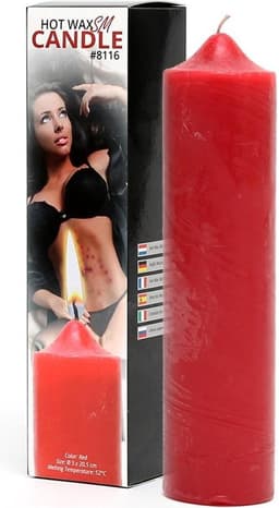 Rimba - BDSM Hot Wax Kaars Groot - Rood — thumbnail 7