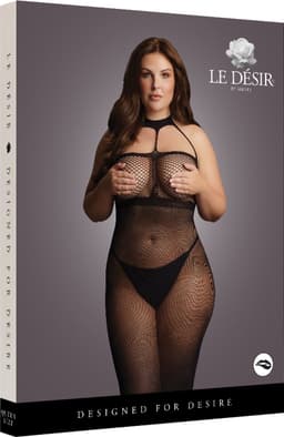 Shots - Le Désir Lingerie Jurkje met Hoge Hals - Plus Size black OSX — thumbnail 7