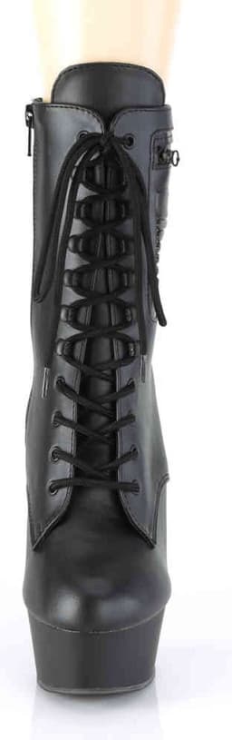 Pleaser - DELIGHT-1020PK Plateau Laarzen - US 12 - 42 Shoes - Zwart — thumbnail 2