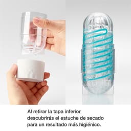 Tenga - Spinner 06 Brick Masturbator - Transparant/Paars — thumbnail 12