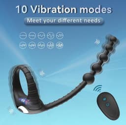 Penis-Seks-Lul-Vibrator-Koppel-Anaal-Butt-Plug-Prostaat-Massage-Speelgoed-voor-Mannen — thumbnail 2