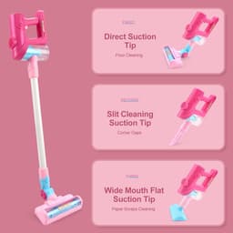 Vacuum Cleaner Toy Set, Children's Vacuum Cleaner with Real Suction Function, Children's Vacuum Cleaner from 3, 4, 5 - ShopVlot — thumbnail 2