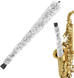 Saxofoon Reiniger - Altviool Borstel - Instrument Onderhoud - Super Absorberend - 50 cm - Grijs — thumbnail 1