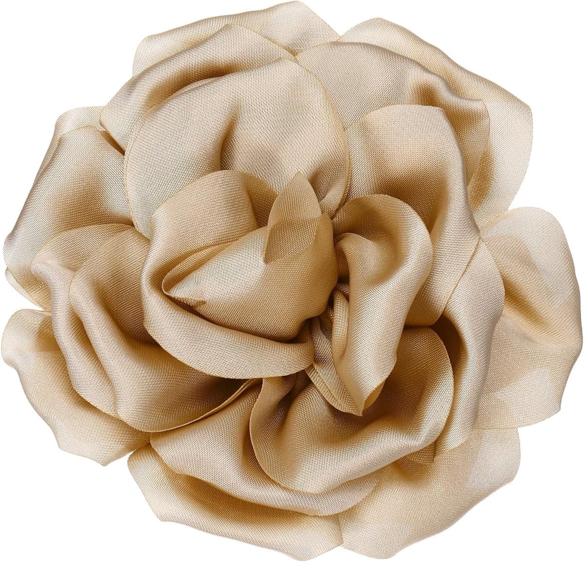 Zijde Satijn Bloem Broche Pin, Grote Pioen Bloemen Revers Pin — afbeelding 1