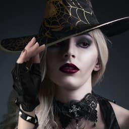 Handschoenen Leer Palm, PU Zacht Punk Handschoenen Vingerloze Handschoenen Leer Cosplay Zwarte Rocker Kostuum Accessoires met Spike-Armband voor Halloween Vrouw Tieners — thumbnail 5