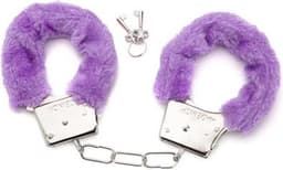Handboeien pluche - Fluffy handboeien - Hand cuffs - Roleplay - Erotische speeltjes - Seksspeeltje - Vastbinden - Erotiek - Inclusief 2 sleuteltjes - Paars - Jonyx — thumbnail 3