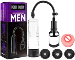 Vacuümpomp voor de penis: handmatige pomp voor erectie en vergroting; krachtig vacuümsysteem voor mannen — thumbnail 5
