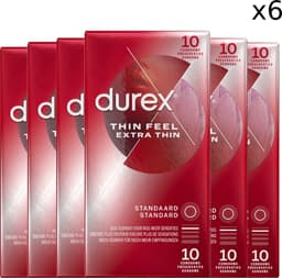Durex - Condooms - Thin Feel - Extra Thin - 6x 10 stuks — thumbnail 1