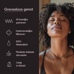 Eva® Nova - Rabbit Vibrator - Clitoris & G-spot Stimulatie - Verleidelijke Audio Verhalen - Fluisterstil & Discreet - Sex toys voor Vrouwen - Vibrators voor Koppels - Seksspeeltjes - Vibrators voor vrouwen - Cadeau voor vrouw - Obsidian Black — thumbnail 14