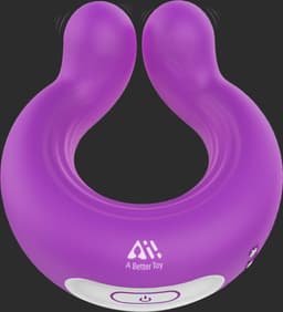 Aii Cockring Vibrerend met afstandsbediening + Gratis Opbergtas - 9 standen clitoris stimulator - Penisring - Vibrerende cockring – Sex Toys voor Vrouwen en Mannen - Seksspeeltjes - paars — thumbnail 2