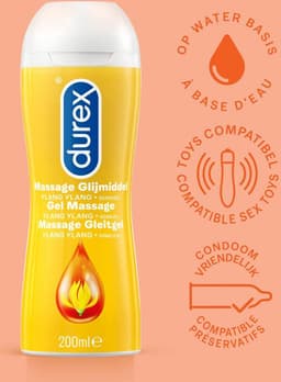 Durex Massage Olie en Glijmiddel 2-in-1 - Sensual met Ylang Ylang - 200ml x6 — thumbnail 11