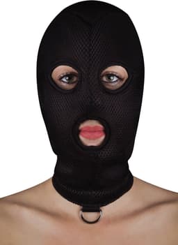 BDSM masker van netstof met D-ring — thumbnail 4