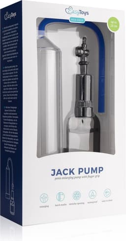 EasyToys - Penispomp met Grippomp - Penispompen - Penis Pomp - Sex Toys voor Mannen - Transparant met Blauw — thumbnail 8