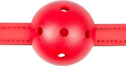 Ball gag met bal van PVC - rood — thumbnail 3