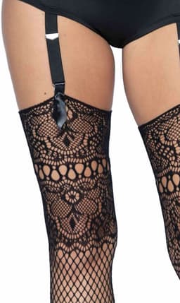 Fishnet backseam stockings — thumbnail 1