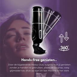 Masturbator automatische voor man vagina pocket pussy blowjob handsfree sextoy - Met zuignap - Monica Moments® — thumbnail 9