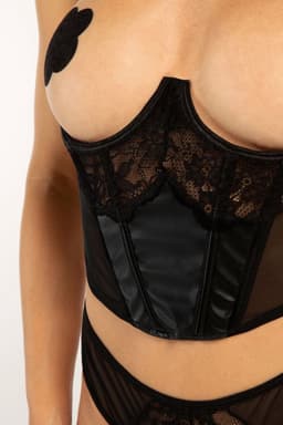 Christine le Duc - Half Korset & String - Lingerie Erotisch - Tiara - S — thumbnail 4