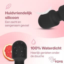 Poptoys Vibrator voor Vrouwen en Koppels - Wand Vibrator - Clitoris Stimulator - G Spot Sex Toys - Erotiek - 8 Snelheden & 20 Vibraties — thumbnail 4