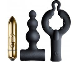 Rocks Off - Be Mine - Vibrator Cadeau Set - Bullet Vibrator met twee opzetstukken