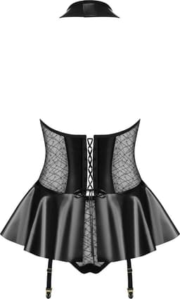 Obsessive Sexy Korset met String –  Erotisch Korset – Maat L/XL – Zwart — thumbnail 6