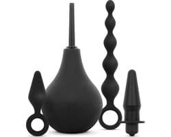 Anale Plug en Douche Set - Zwart