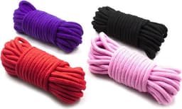 CHPN - Bondagetouw - Touw voor bondage - 2x 10Meter - BDSM spel - Zwart touw - Erotiek - Erotisch spel - Vastbinden - Partner vastbinden - Boeien — thumbnail 2
