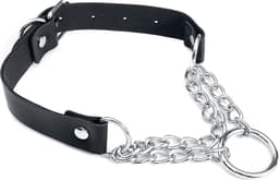 Gothicana Zwarte choker met zilveren ketting - Dames - Standard — thumbnail 2