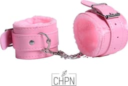 Handboeien - Pluche handboeien - Handboeienset - Roze - Met oogmasker - Erotiek - Sexspeeltjes - BDSM — thumbnail 2