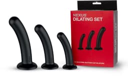 Nexus - Dilator Set Siliconen Anaal Dildos - Zwart — thumbnail 5