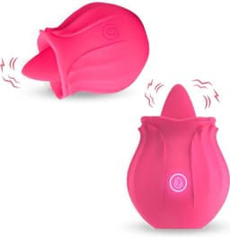 Siliconen tong vibrator- vibrator voor vrouwen - likkende- beffen g spot- clitoris stimulator- 10 vibratie lik standen- met oplaadbare usb kabel- seks speeltje, sex toys- erotiek voor mannen en vrouwen.' — thumbnail 1