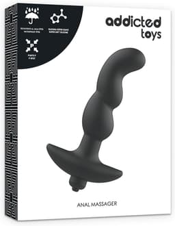 ADDICTED TOYS | Addicted Toys Anal Massager With Vibration Black | Prostate Massager | Anal Vibrator | Vibrator | Sex Toy for Man | Sex Toy for Couple — thumbnail 3