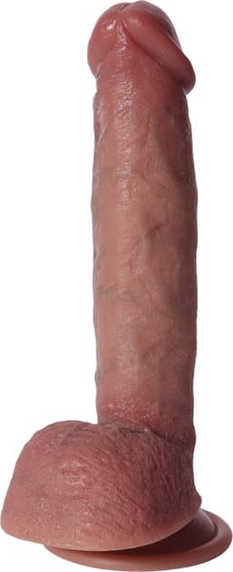 Quick Relief Dildo Ultra Realistic™ - Realistische Dildo met Balzak en Zuignap - Siliconen - Dubbel gelaagd - Anaal - Vaginaal - 21 CM — thumbnail 10