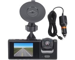 1080P HD Dual Dash Cam - Voorzijde en Interieur Opname - G-sensor en Groot Scherm