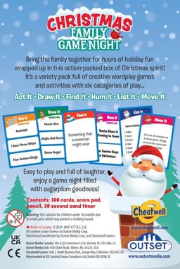 Familie Spelavond - Partyspel Vakantie - Gezinsactiviteit Kerst - Zes Spelcategorieën - 11 cm x 16 cm - Rood Groen Blauw — thumbnail 4