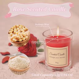 Zeepbloemen Cadeaubox - Aromatherapie Set - Romantisch Cadeau Geven - Met LED Verlichting - 16 x 16 x 8.2 cm — thumbnail 3