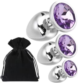 MONA - Anal Plug Set - Staal - Hypoallergeen - Glanzend - S, M, L — thumbnail 5