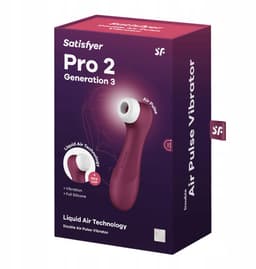 Satisfyer, vibrator, drukgolfvibrator, 'Pro 2 Generation 3', 16,5 cm, vloeibare luchttechnologie, incl. extra opzetstuk, 2 apart regelbare motoren — thumbnail 5