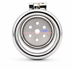 DOWO® - Mini Locker - Kuisheidskooi- Chastity cage - Peniskooi - Staal - 50 mm — thumbnail 3